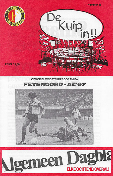 AZ Programma 25-maa-1984 Feyenoord uit